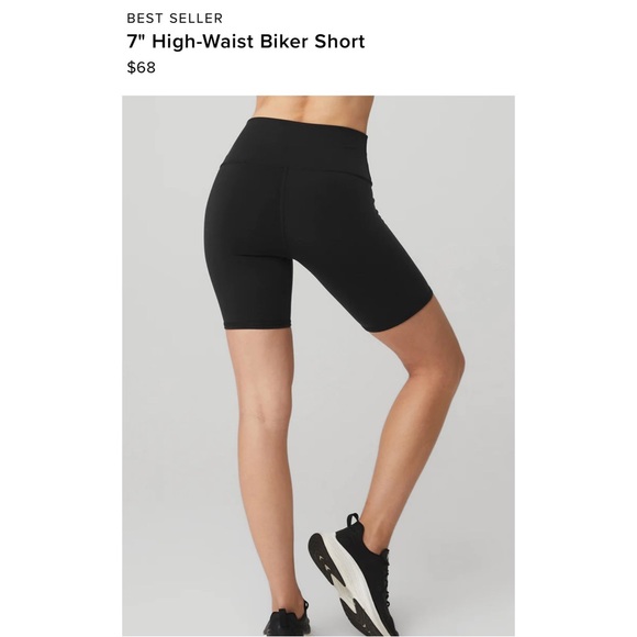 Alo biker shorts black - Picture 2 of 6